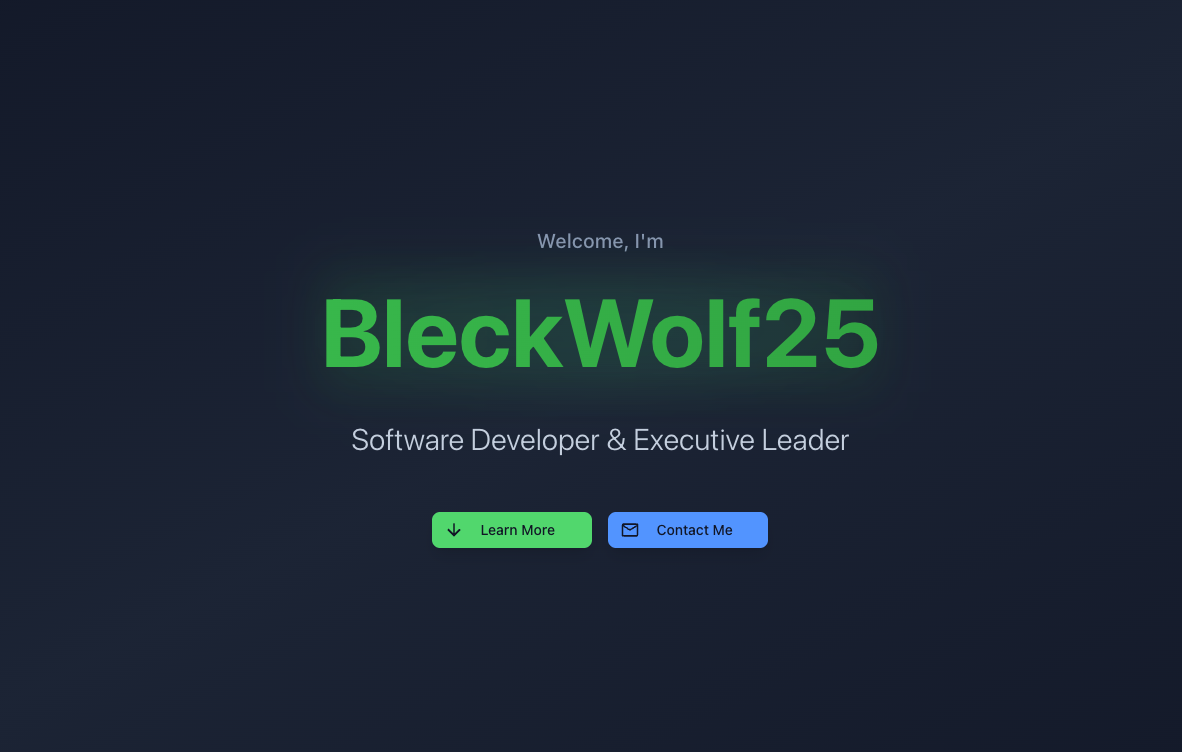 Screenshot of Portfolio Website v2