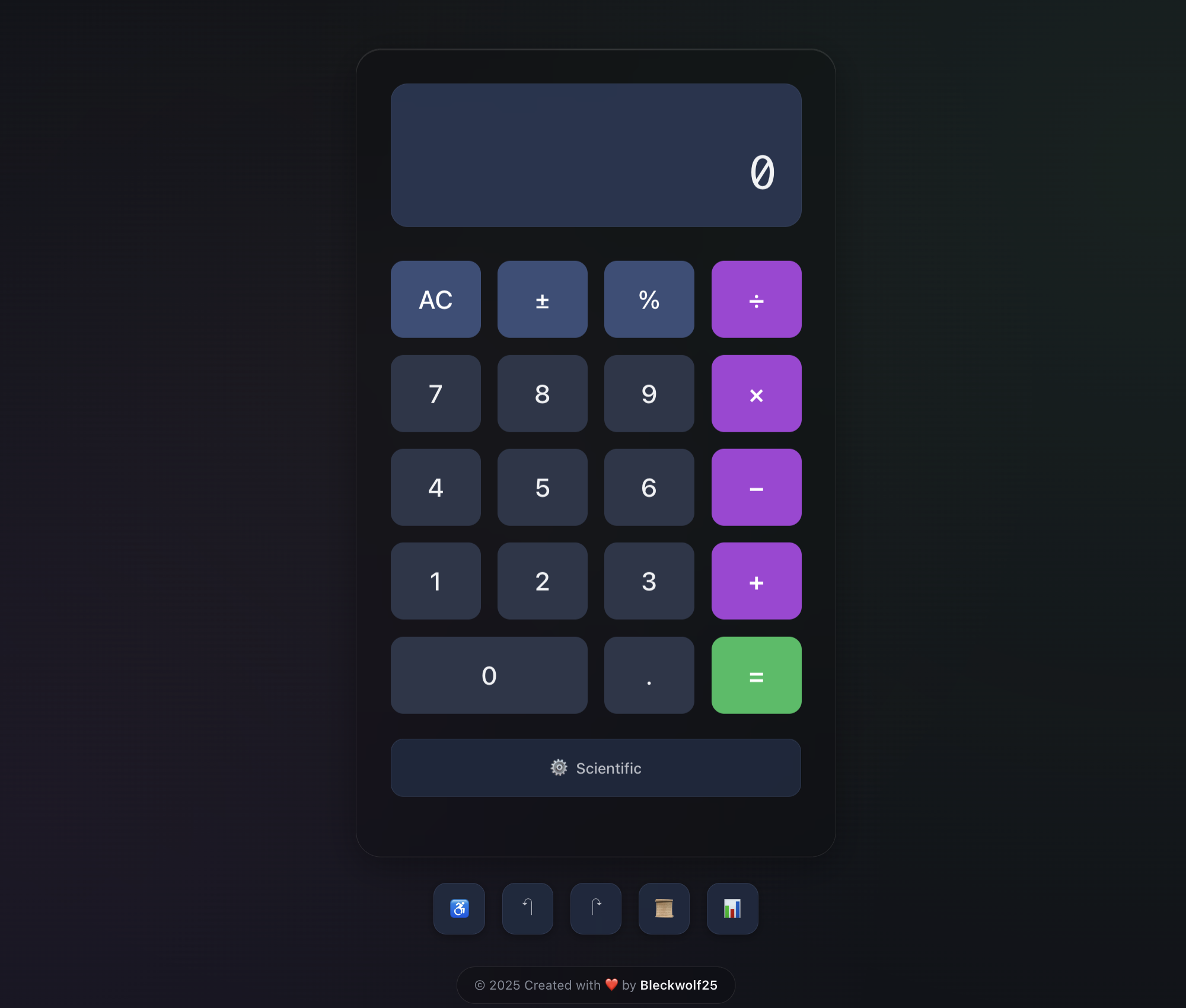 Screenshot of The Great Calculator v3
